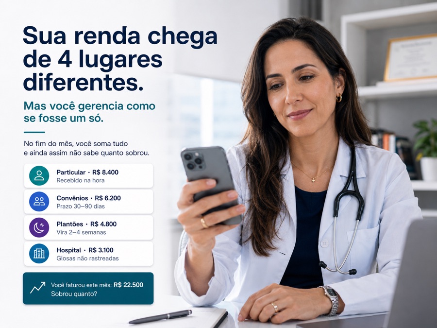 Renda separada por fonte de renda